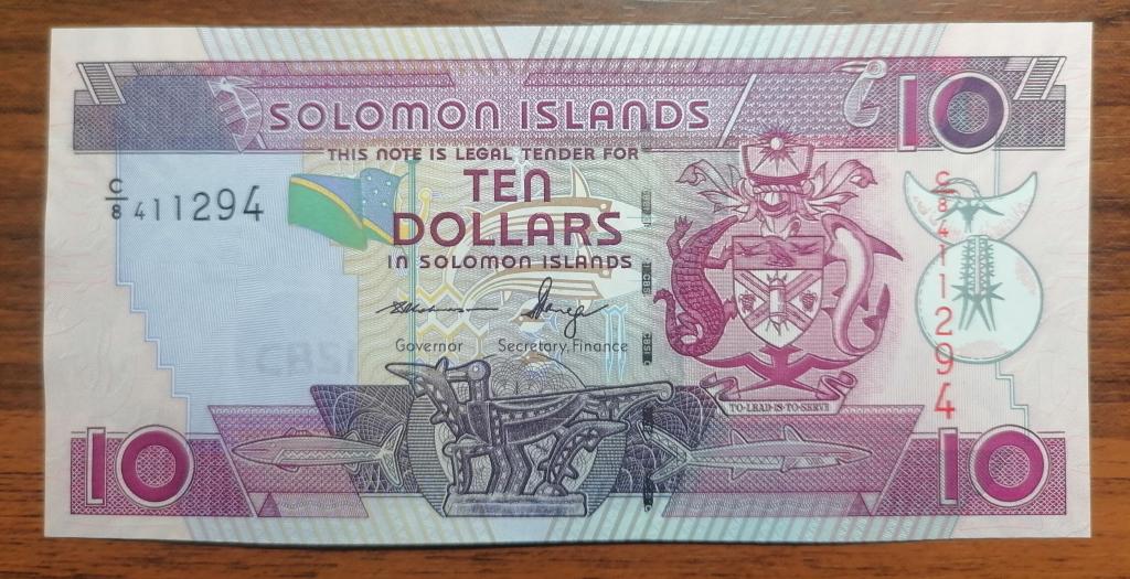 Cоломоновы острова 10 долларов 2006 P#27 UNC