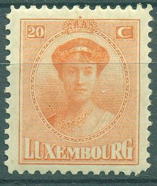 Люксембург 1921 г. стандарт Великая герцогиня Шарлотта  негашеная**