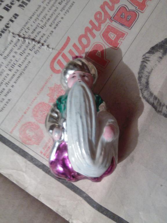 Игрушка ёлочная.Черномор.Стекло...СССР