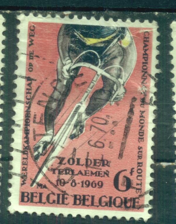 Бельгия 1969 Mi#  1558    Велогонка     гаш