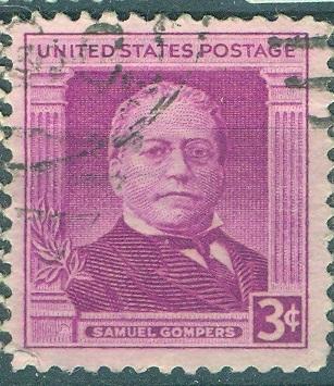 США  1950 г. Сэмюэл Гомперс гашеная