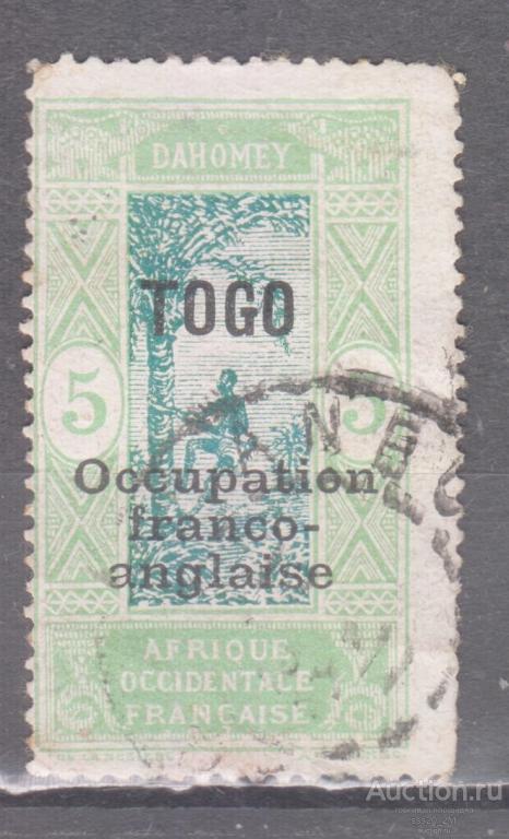 Того 1916 сборщик кокосов надпечатка Mi28
