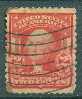 США 1903 г. стандарт Персоналии. Джордж Вашингтон гашеная