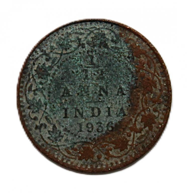 БРИТАНСКАЯ ИНДИЯ 1/12 анны 1936 ( KM# 512) Георг V.