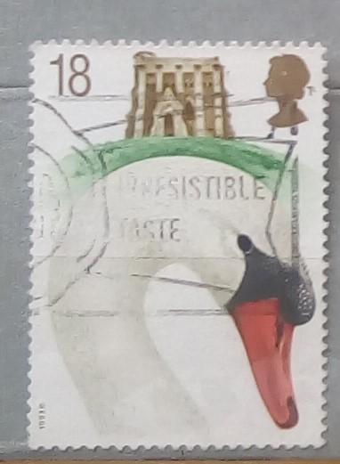 Великобритания 1993. Фауна. Птицы. Лебедь. Природа.