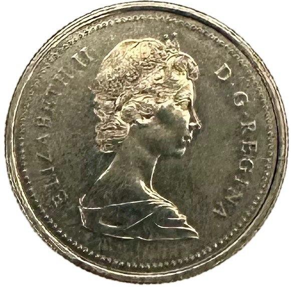 Канада 25 центов 1973 год Всадница Елизавета II UNC KM#83