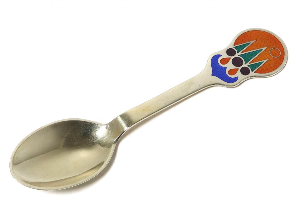 Серебряная десертная годовая ложка, A. Michelsen, 1979 год.