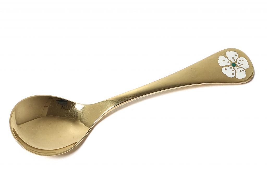 Серебряная годовая десертная ложка, Georg Jensen.