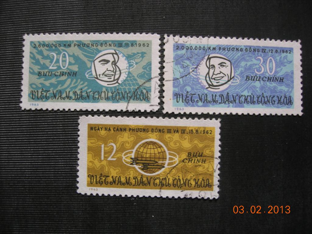 Вьетнам 1963 космос - "Восток-3" и "Восток-4"    CTO