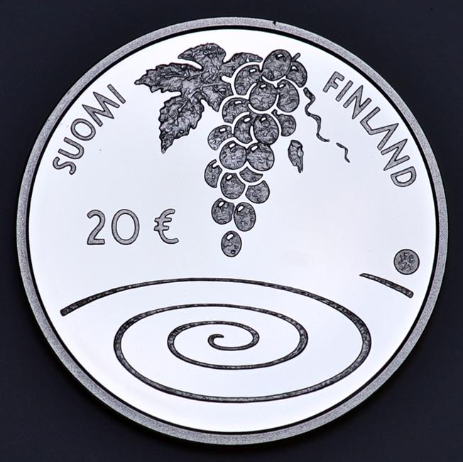 Финляндия 20 евро 2014 150 ЛЕТ СО ДНЯ РОЖДЕНИЯ Э. ВИКСТРЁМА