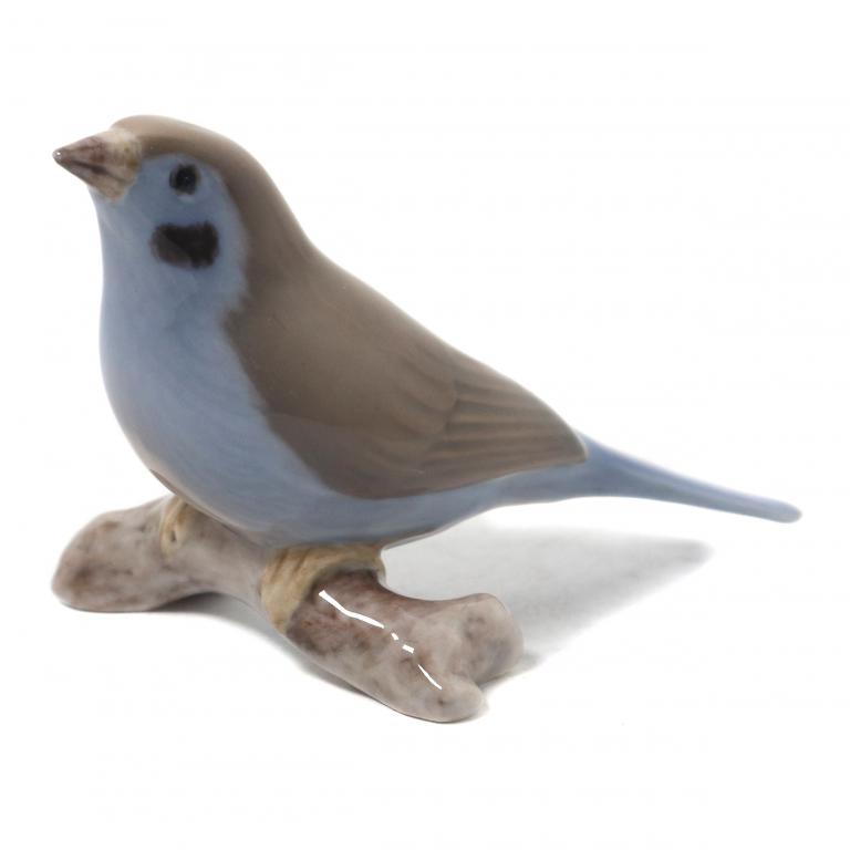 Фарфоровая фигура "Красноухий астрильд". Bing & Grondahl.