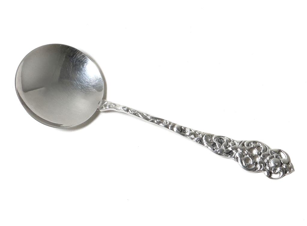 Серебряная сервировочная ложка.  Швеция, 1948 год