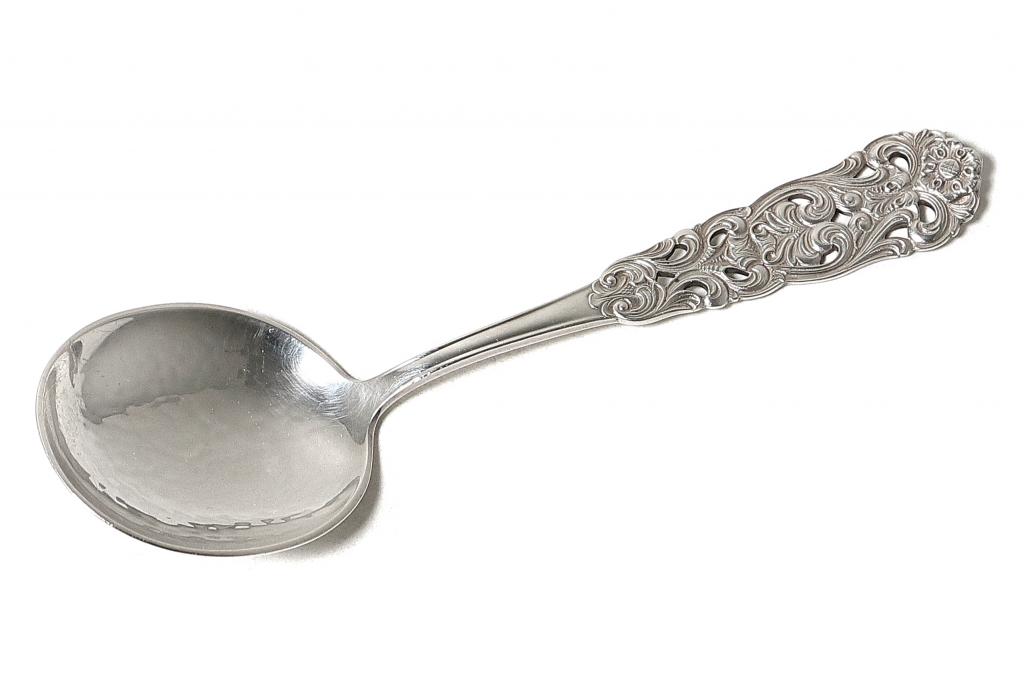 Серебряная сервировочная ложка. Норвегия