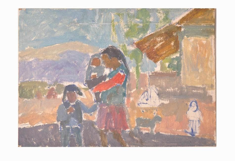 Картина. Киргизия, 50-ые годы, московский живописец В. Арлашин