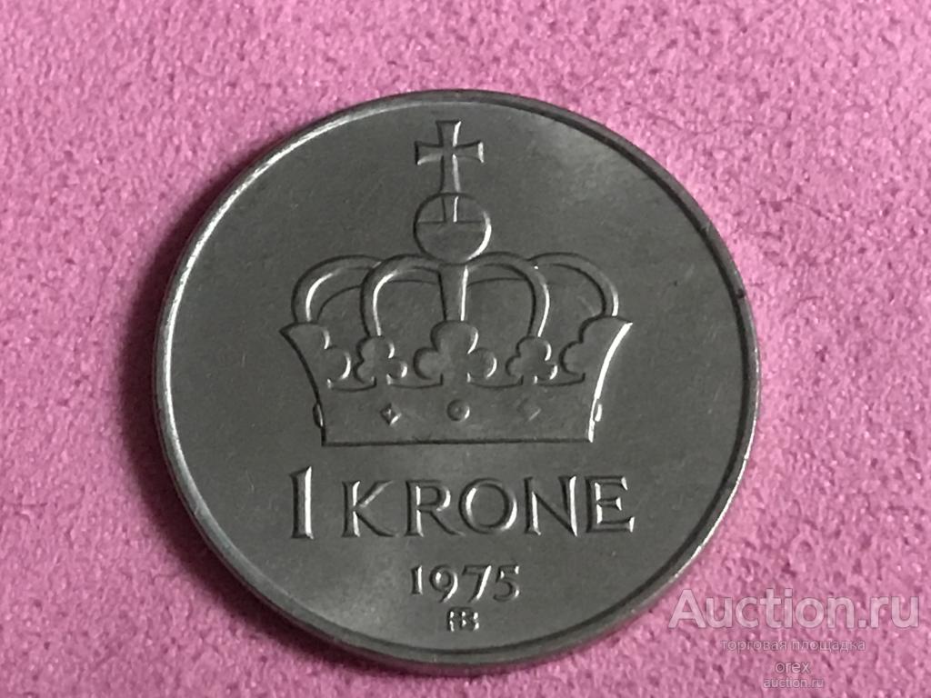1 крона 1975 Норвегия