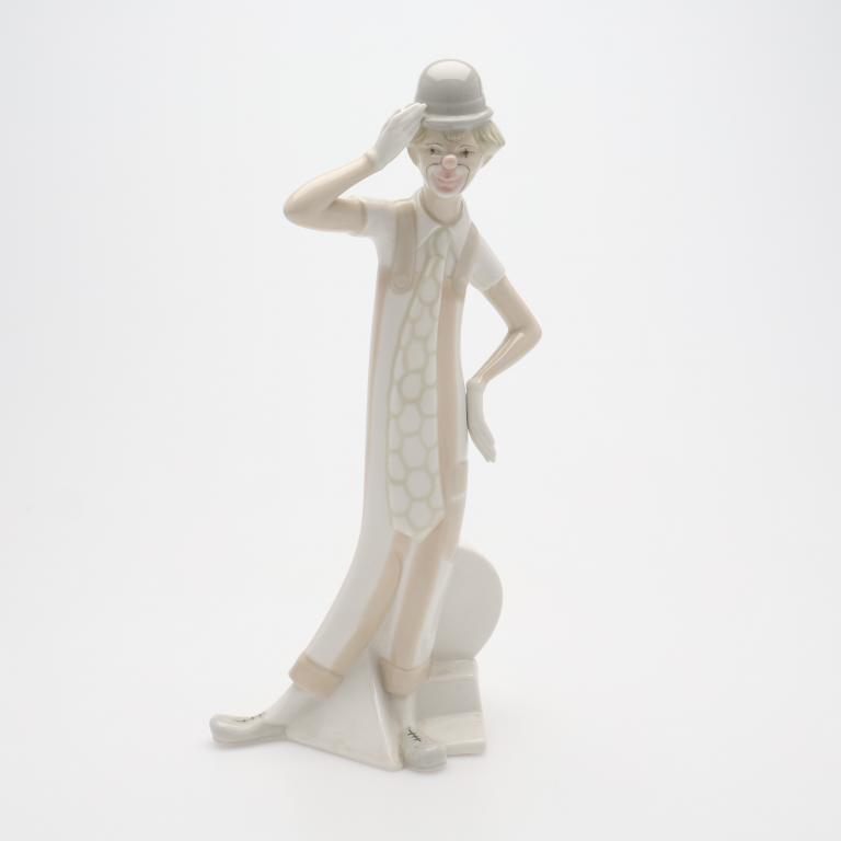 Фарфоровая фигура "Клоун". Porceval