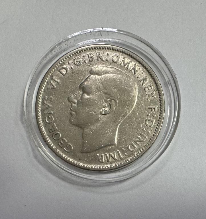 Австралия 1 флорин 1947 СЕРЕБРО