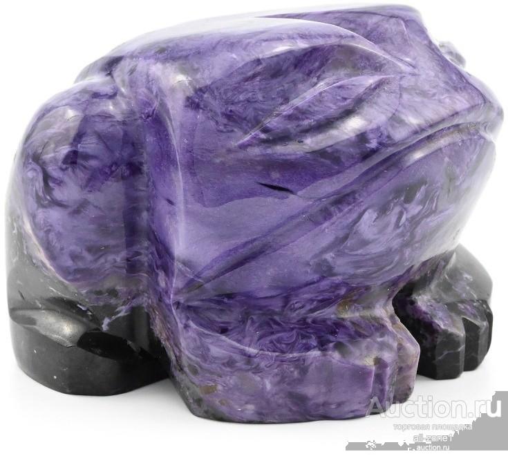 Статуэтка из чароита ЛЯГУШКА AZRK-1712-503