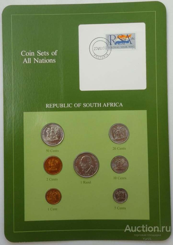 ЮАР набор монет из серии Coin Sets of All Nations.