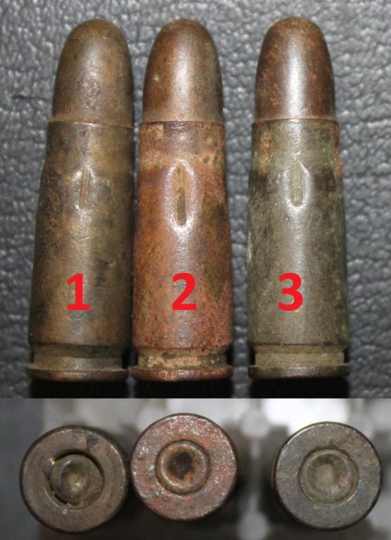 7,62х25 СССР. Без клейма, Учебные.