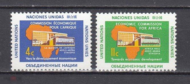 ООН Нью-Йорк 1961 Экономическая комиссия для Африки 2 марки MNH**