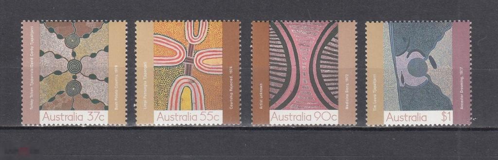 Австралия 1988 Искусство Живопись Картины аборигенов 4 марки MNH**