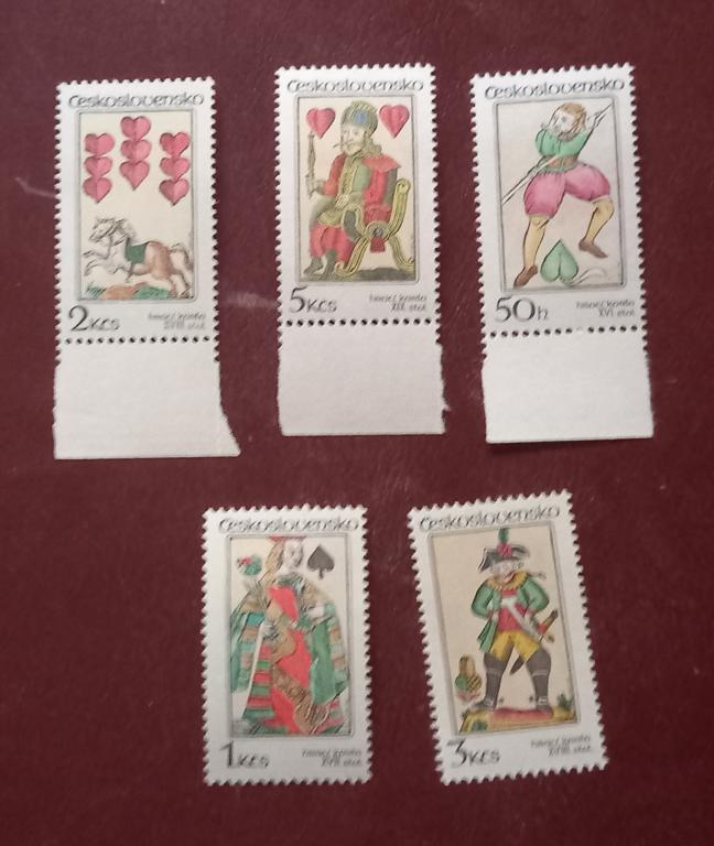 Чехословакия 1984 год Игральные карты MNH