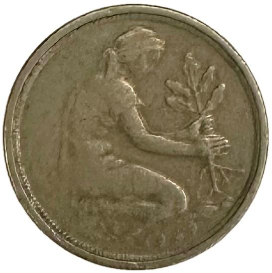 Германия 50 пфеннигов 1949 год J XF J#379