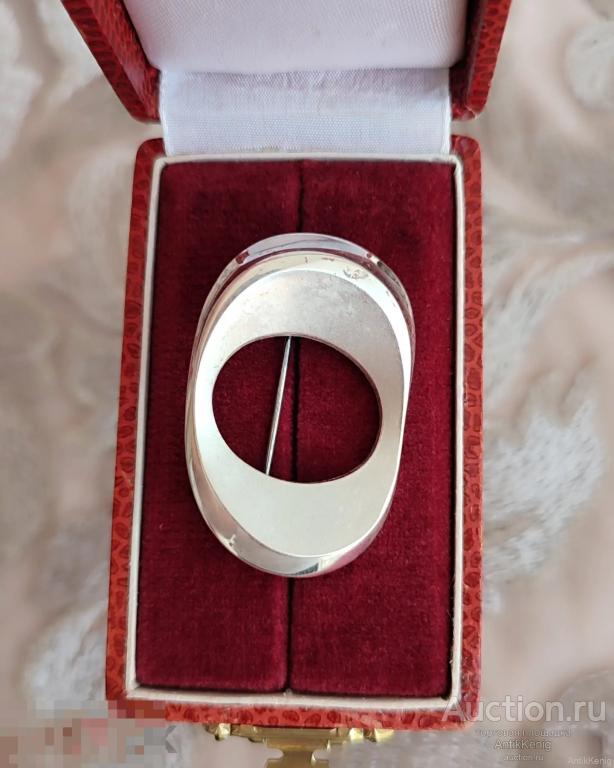 Антикварная Брошь Серебро 835 проба Украшение Подарок