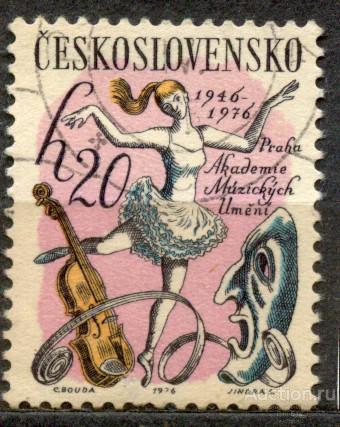 лен Чехословакия 1976 музыкальные инструменты