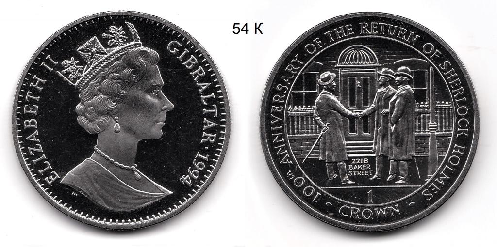 Гибралтар. 1 крона. 1994 год.