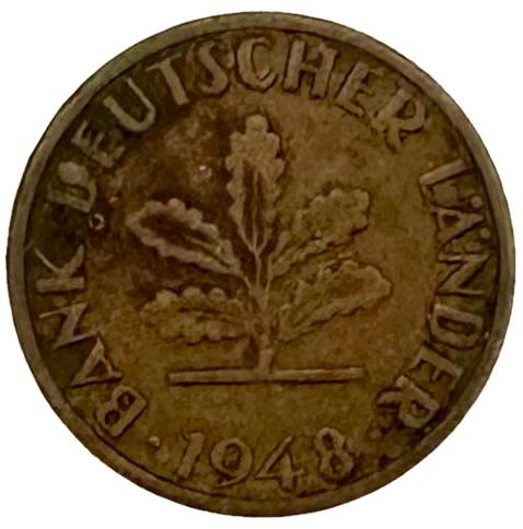 Германия 1 пфенниг 1948 год F XF J#376