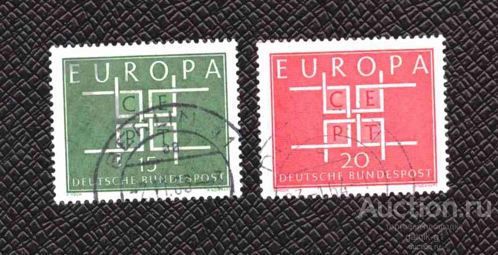 Западная  Германия     ФРГ   гашена   1963  год    Европа   №  5140