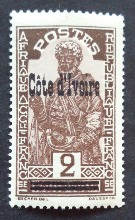 Кот д'Ивуар 1933 г.  Стандарт  2 с. **   К.2
