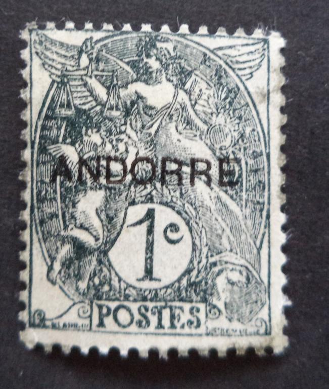Андорра  1931 г.  1 с. *   К.2