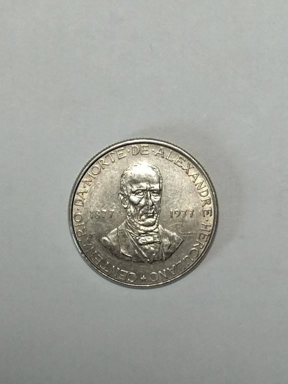 Португалия.   25 эскудо  1977 года. Алессандро Эскулано.