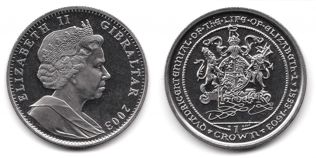 Гибралтар. 1 крона. 2003 год.