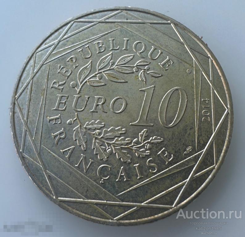 Франция 10 евро 2014 год . Серебро. Равенство -времена года Лот#680