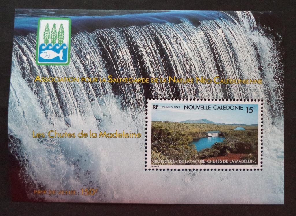 Новая Каледония 1992 г.  Охрана природы . Водопад  **   К.2