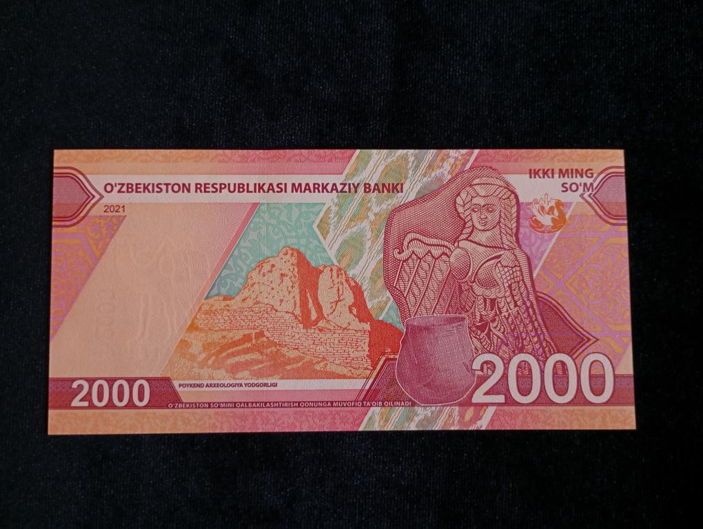 Узбекистан 2000 сум 2021 года UNC