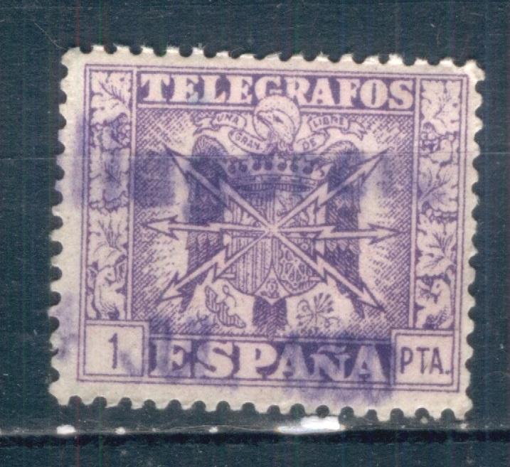 Испания  телеграфная марка  гаш