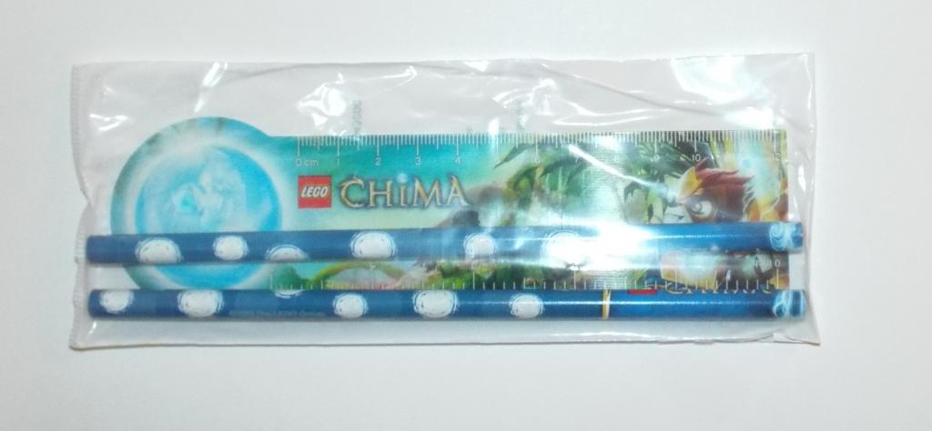 Lego Chima Канцелярский набор линейка и карандаши
