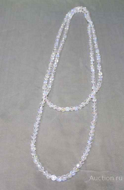 Бусы Чехия, винтаж, длина 130 см  (1029)