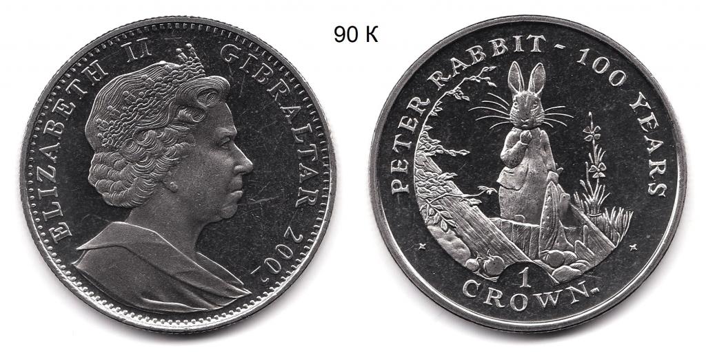 Гибралтар. 1 крона. 2002 год.