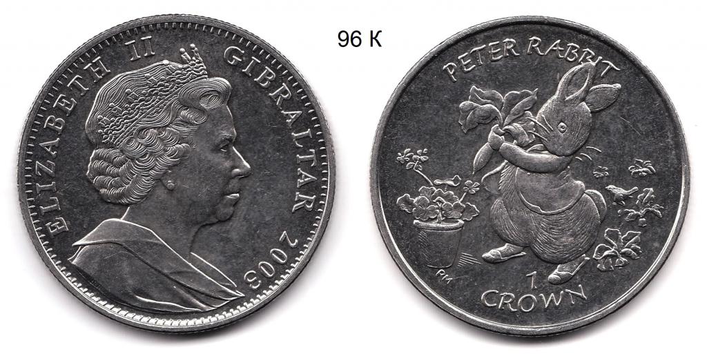 Гибралтар. 1 крона. 2003 год.