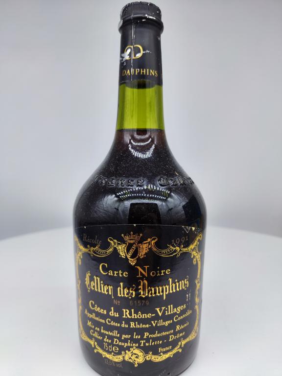 Вино Cotes du Rhone 1991г 0,75л Франция
