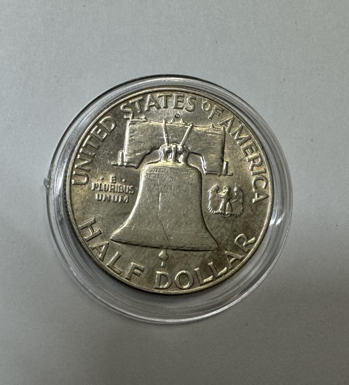 США 50 центов (1/2 доллара) 1951 Франклин СЕРЕБРО