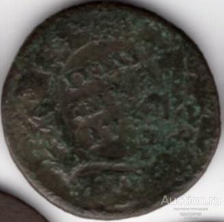 Полушка 1730 года. ПЕРЕЧЕКАН 122