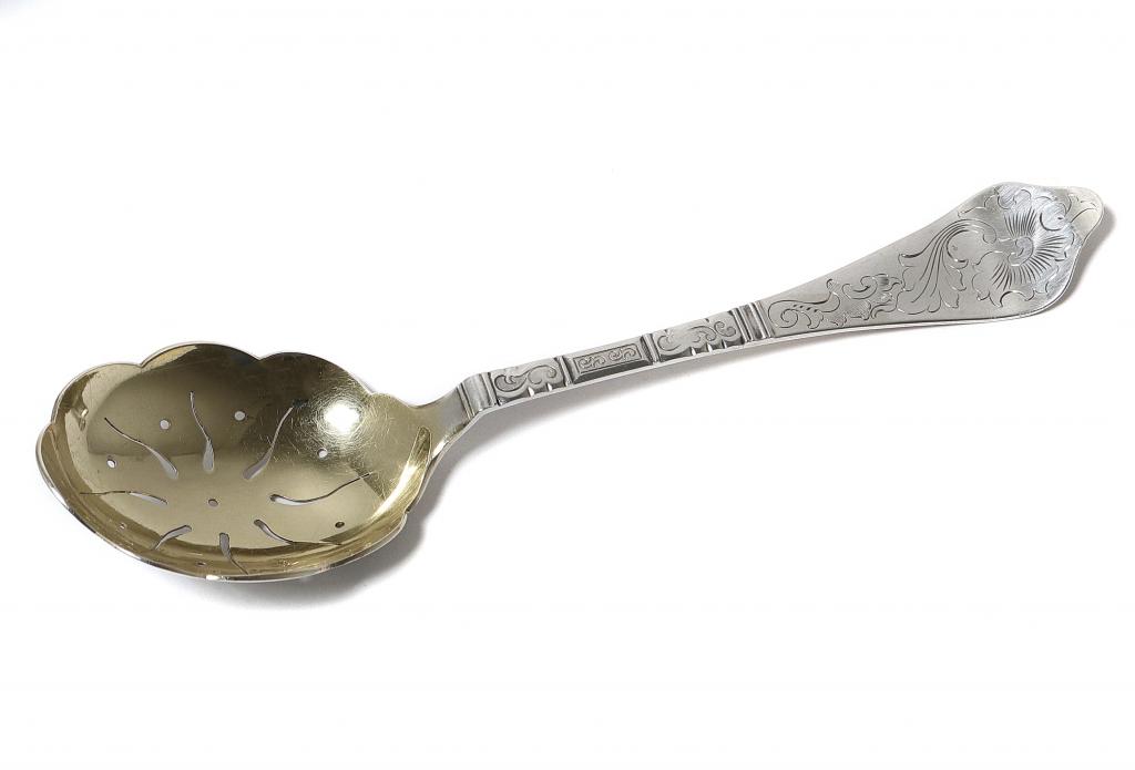 Cеребряная сервировочная ложка. Дания, 1909 год.