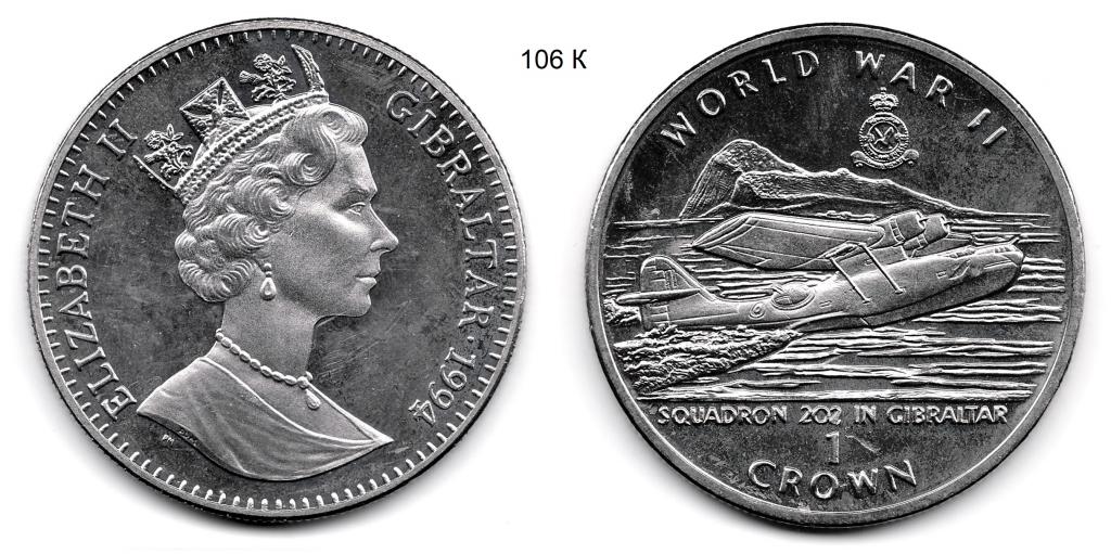Гибралтар. 1 крона. 1994 год.